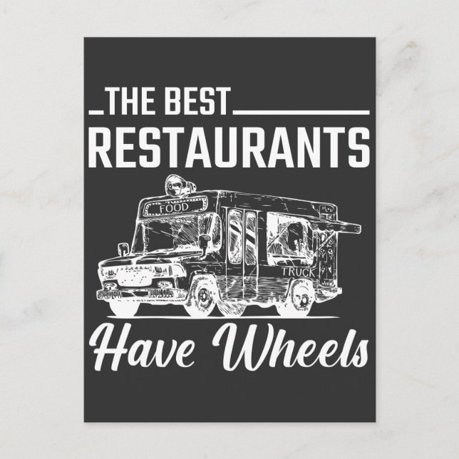 Carte Postale Food Truck Festival Restaurant Street Food Lover (Devant)