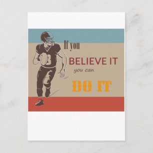 Carte Postale football américain