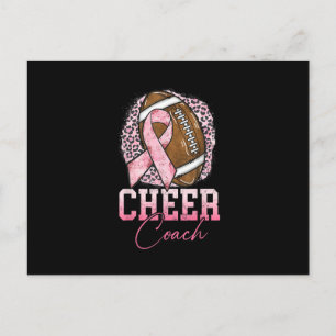 Carte Postale Football Coach rose Ruban Cancer du sein Awa