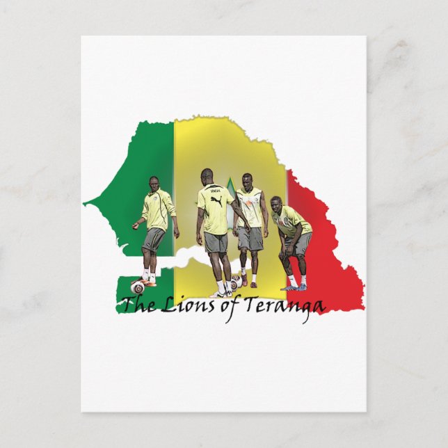 Carte Postale Football du Sénégal (Devant)