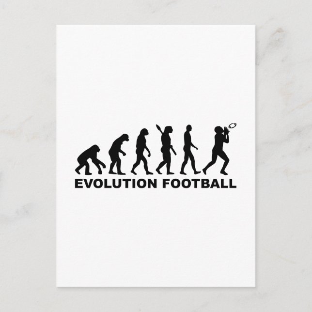 Carte Postale Football évolution (Devant)