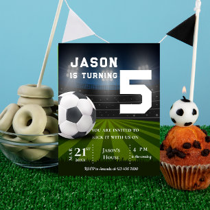Carte Postale Football Football Thème Sport Anniversaire Invitat