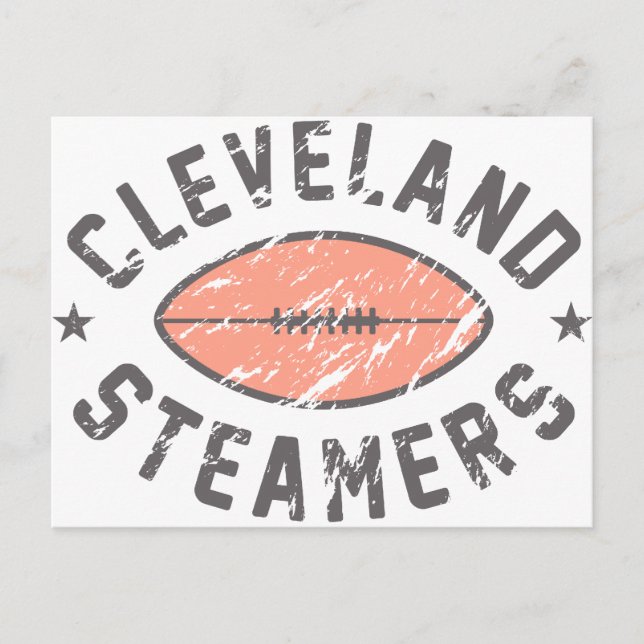 Carte Postale Football Imaginaire Cleveland Steamers (Devant)