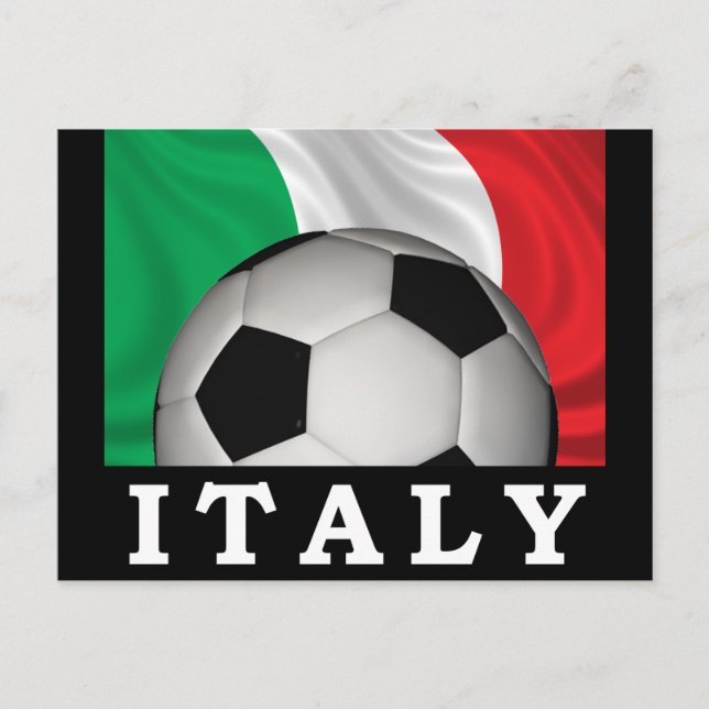Carte Postale Football italien (Devant)