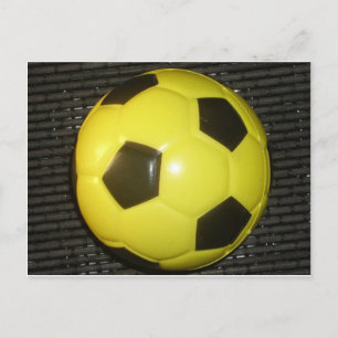 Carte Postale Football Jaune et Noir (Football)