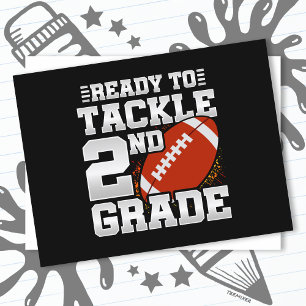 Carte Postale Football Premier Jour 2E Année Retour À L'École