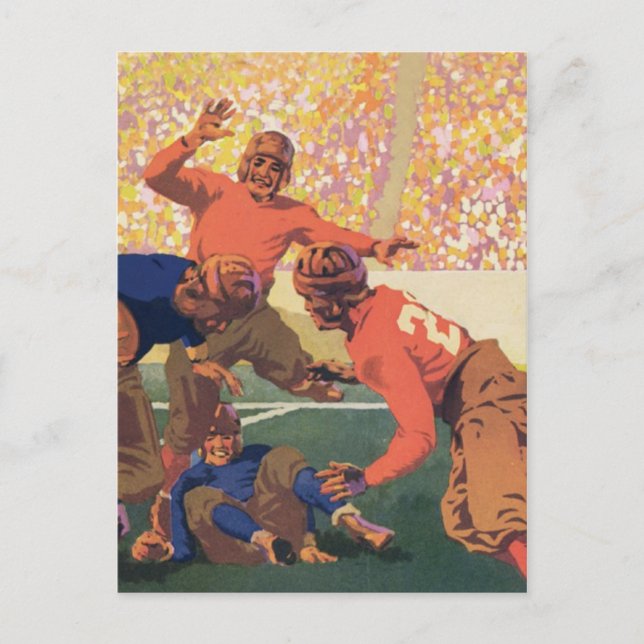 Carte postale Football vintage (Devant)