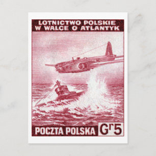 Carte Postale Force aérienne polonaise 2ème guerre mondiale