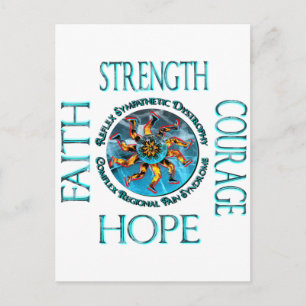Carte Postale Force de foi Courage Espoir CRPS RSD