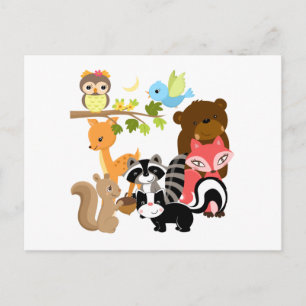 Carte Postale Forest Friends