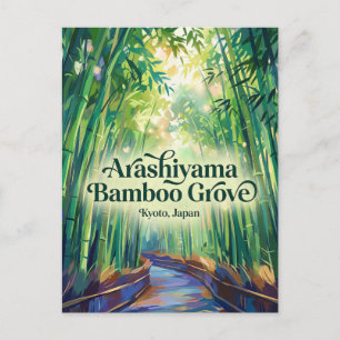 Carte Postale Forêt de bambou d'Arashiyama Japon