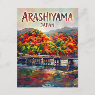 Carte Postale Forêt de bambou d'Arashiyama Japon