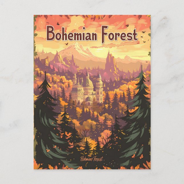 Carte Postale Forêt de Bohême (Devant)