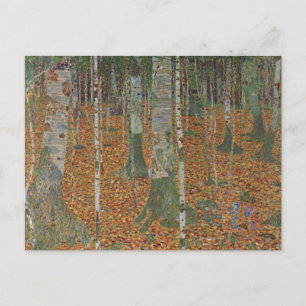 Carte Postale Forêt de bouleau par Gustav Klimt, Art Nouveau Vin