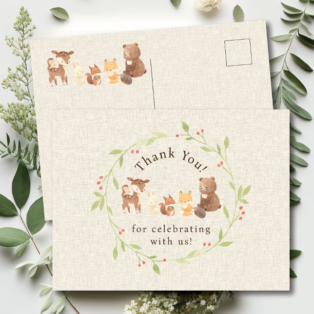 Carte Postale Forêt Enchantée Merci (Créateur téléchargé)