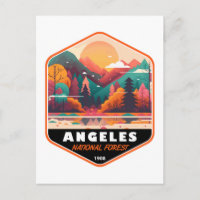 Forêt nationale d'Angeles Californie Emblème vinta