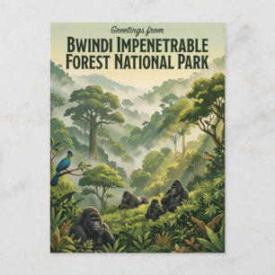 Carte Postale Forêt nationale impenetrable de Bwindi Ouganda