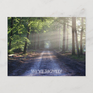 Carte Postale Forêt Nature Bois Montagnes Nous avons déménagé
