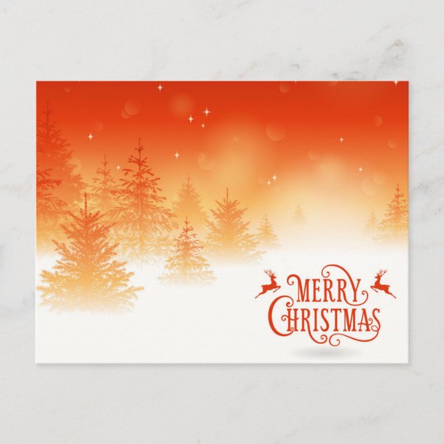 Carte Postale Forêt neigeuse (Devant)