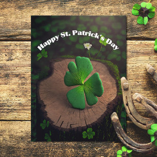 Carte Postale Forêt shamrock