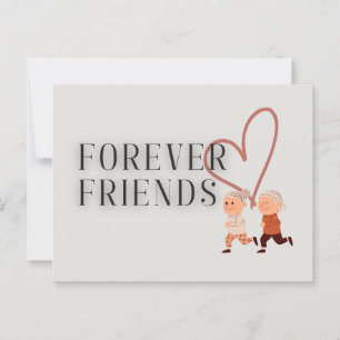 Carte Postale Forever Friends : Runner Postcard