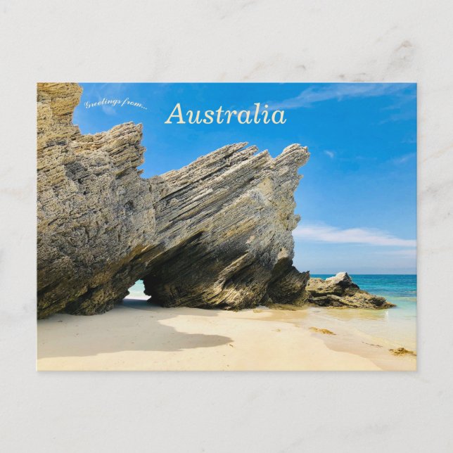 Carte Postale Formation de roches dans le sud de l'Australie (Devant)