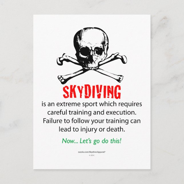 Carte Postale Formation en Skyplongée (Devant)