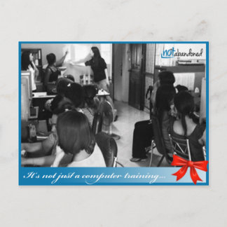 Carte Postale Formation informatique pour 1 fille