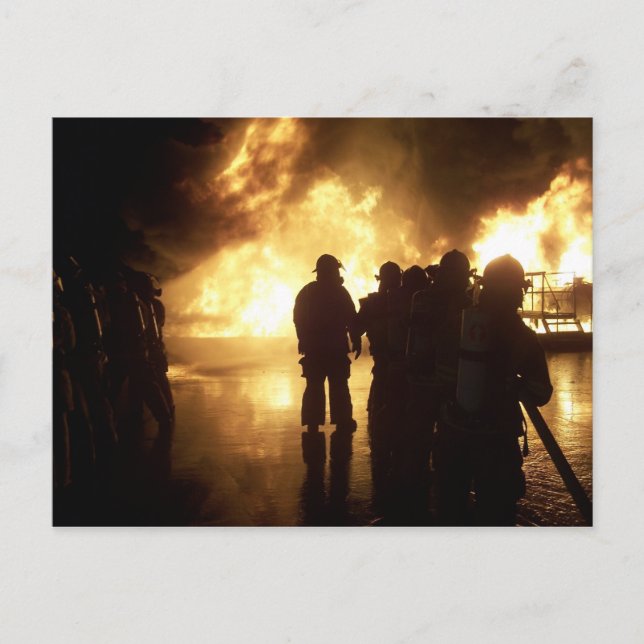 Carte Postale Formation sur incendie (Devant)