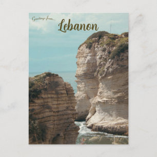 Carte Postale Formations de roches au Liban