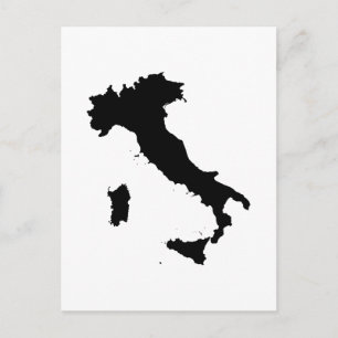 Carte Postale Forme de l'Italie