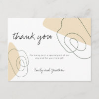 Formes Abstraites tendance Merci de Mariage de scr