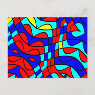 Carte Postale Formes colorées