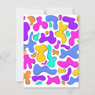 Carte Postale Formes liquides brillantes