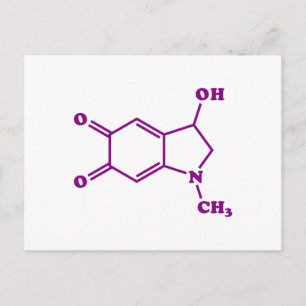 Carte Postale Formule chimique moléculaire adrénochrome