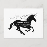 Formule de maths fausse de pouvoir de licorne drôl