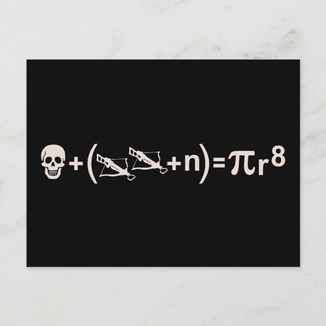 Carte Postale Formule de pirate (Devant)