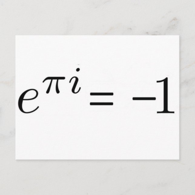 Carte Postale Formule Euler ! (Devant)