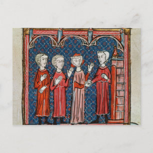 Carte Postale Fornication et crime commis par un prêtre