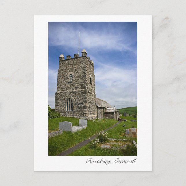 Carte postale Forrabury, Cornwall (Devant)