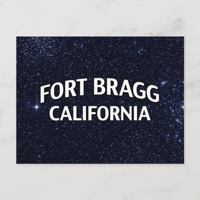 Carte Postale Fort Bragg Californie (Devant)