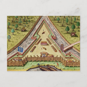 Carte Postale Fort Caroline, de "Brevis Narratio"