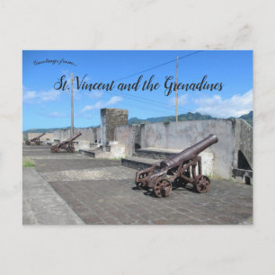 Carte Postale Fort Charlotte Près Kingstown St Vincent