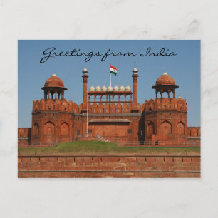 Carte Postale fort de delhi
