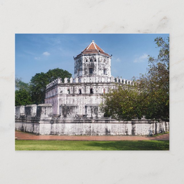 Carte Postale Fort de Phra Sumen, Parc Satichaiprakan, Bangkok (Devant)