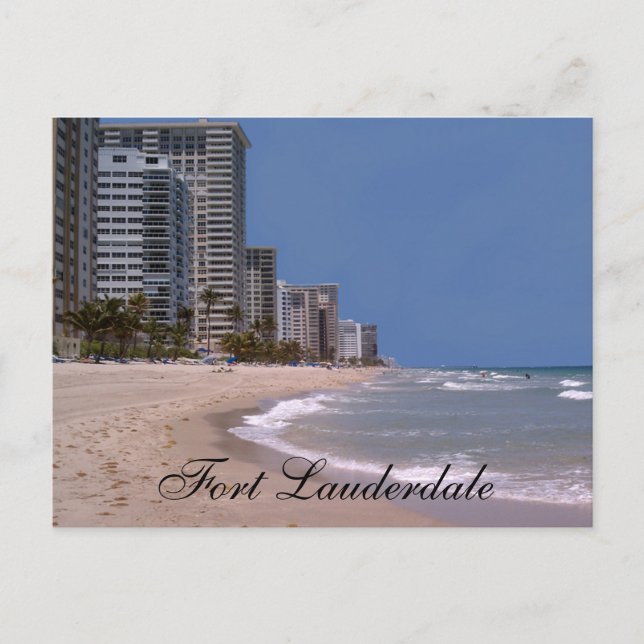 Carte Postale Fort Lauderdale Florida Beach & Ocean Postcard (Devant)