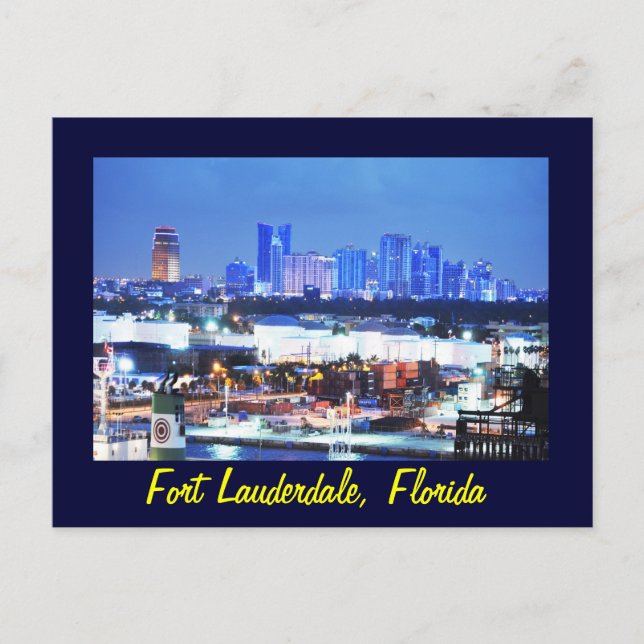 Carte Postale Fort Lauderdale, Floride, États-Unis (Devant)