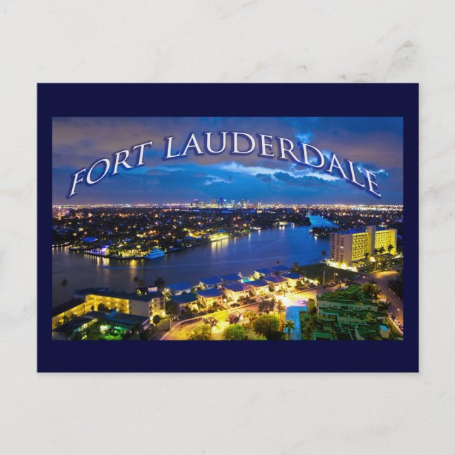 Carte Postale Fort Lauderdale, Floride, États-Unis (Devant)