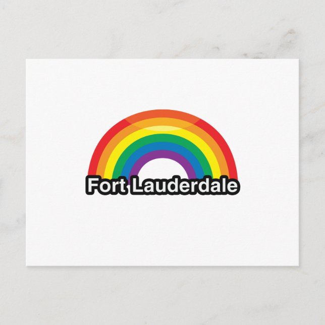 Carte Postale FORT LAUDERDALE LGBT PRIDE RAINBOW -.png (Devant)