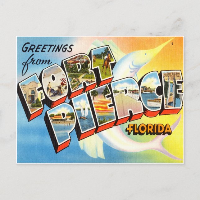 Carte Postale Fort Pierce Floride (Devant)